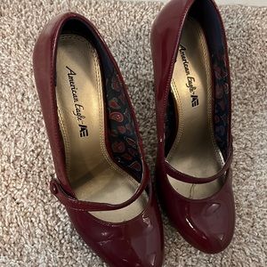 Burgundy heels
